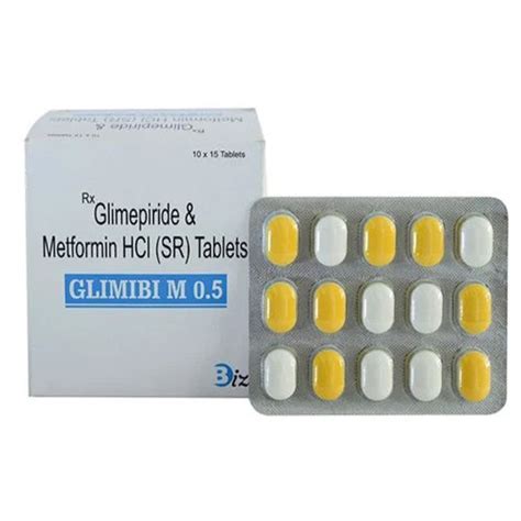 Glimepiride And Metformin Hcl Sr Tablets General Medicines At Best