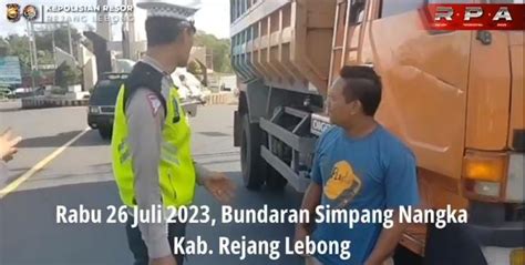 Polres Rejang Lebong Ingatkan Sopir Angkutan Batu Bara Tidak Melintasi