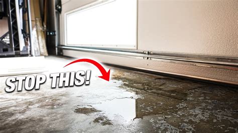 How To STOP Rain Water From Leaking Underneath Your Garage Door DIY