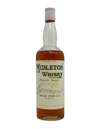 Midleton Whisky 15 Year Old Finest Irish Cork Distilleries Compy Ltd