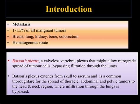 Metastatic Tumors Of Jaws PPT