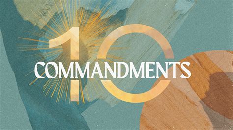 10 Commandments Sermon Series On Behance