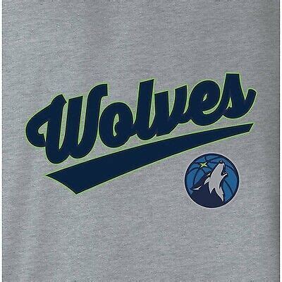 NBA Minnesota Timberwolves Women S Gray Long Sleeve Team Slugger Crew