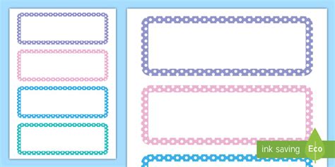 Pastel Polka Dot Tray Labels Four To A Page Twinkl