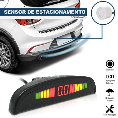 Sensor De Estacionamento R Pontos Display Led Sonoro Universal