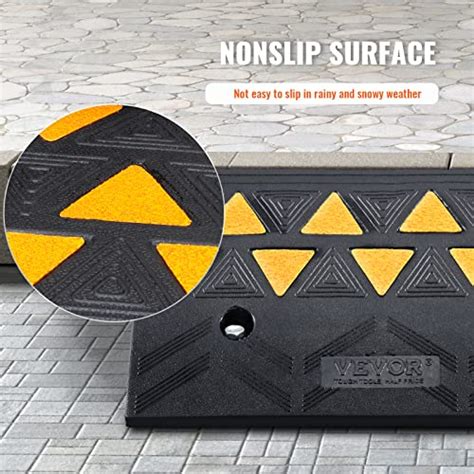 Vevor Rubber Curb Ramp Pack Rise Height Heavy Duty Lbs