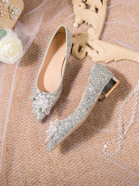 Glitter Flat Wedding Shoes Best Sale Bellvalefarms