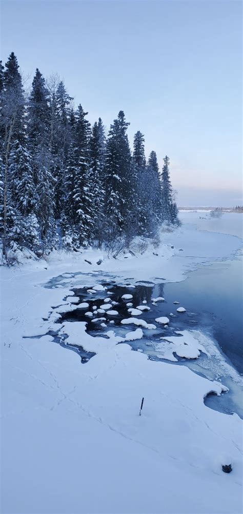 Solve Pelican Narrows Saskatchewan Winter S Embrace By The River