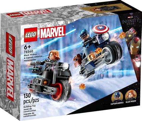 Lego Black Widows Captain Americas Motorr Der