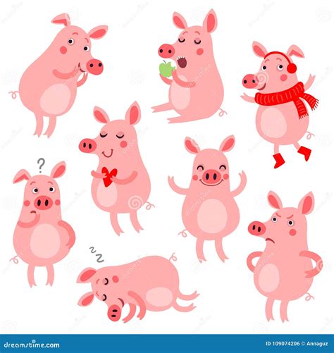 Vector Pigs Cartoons Cartoondealer