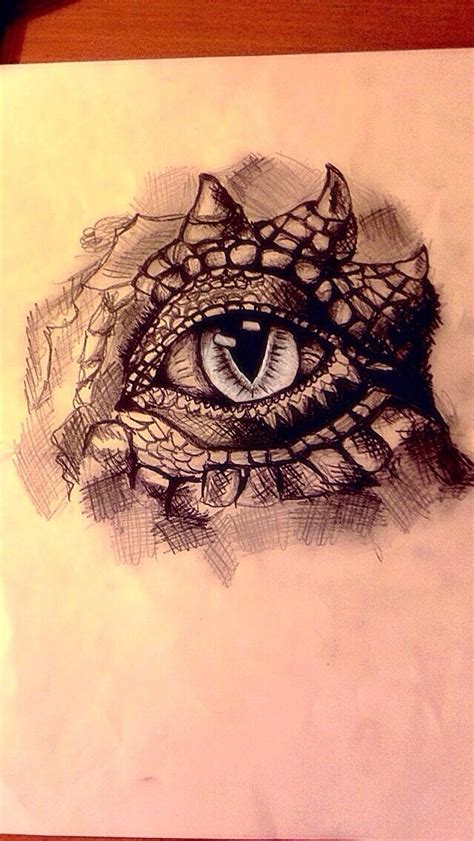 Dragon Eye Pencil Drawing at GetDrawings | Free download