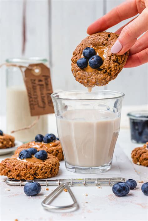 Peanut Butter Blueberry Breakfast Cookies Vegan Nourishing Amy