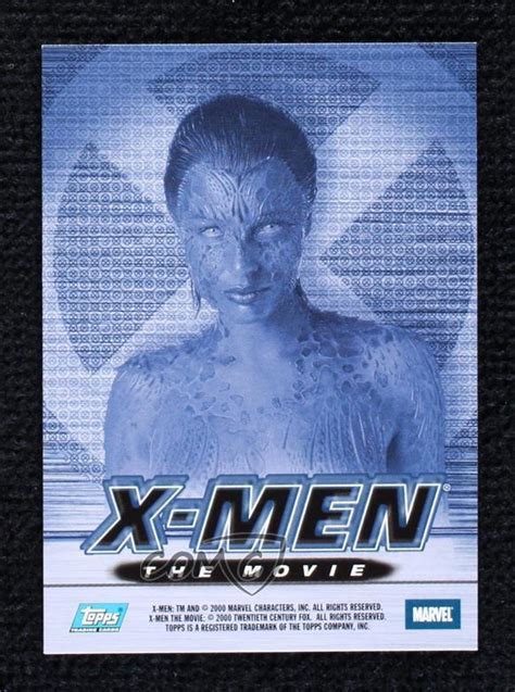 2000 Topps X Men The Movie Auto Rebecca Romijn Mystique Stamos As Auto