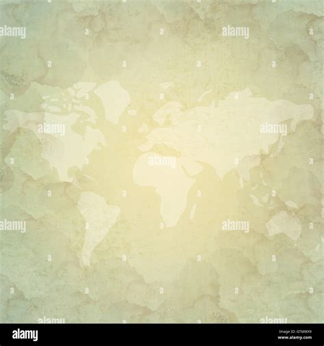 World map icon on old paper background and pattern Stock Photo - Alamy