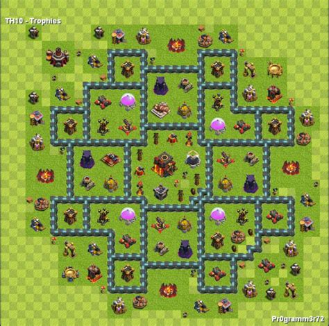 Centro Da Vila Nivel 10 Melhor Layout Clash Of Clans Dicas