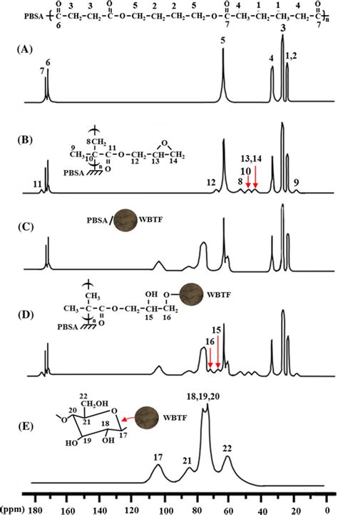 Solid state carbon 13 nuclear magnetic resonance ¹³C NMR spectra for