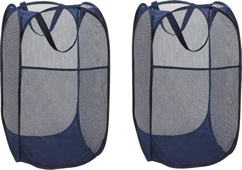 Mesh Popup Laundry Hamper Portable Durable Handles