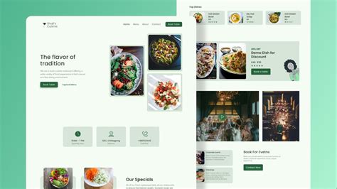 Html Css Full Project Restaurant Website Shaif S Cuisine Youtube