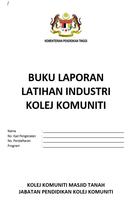 Contoh Buku Log Latihan Industri