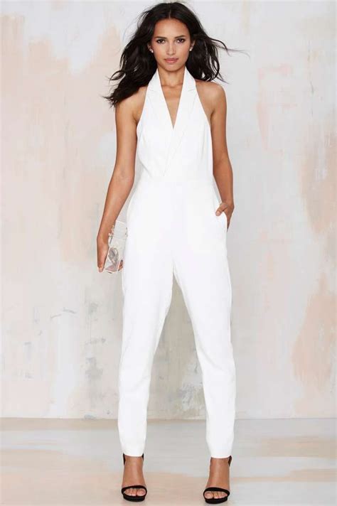 White Tuxedo Jumpsuit Tuxedo Jumpsuit Trendy Jumpsuit Jumpsuit Dressy