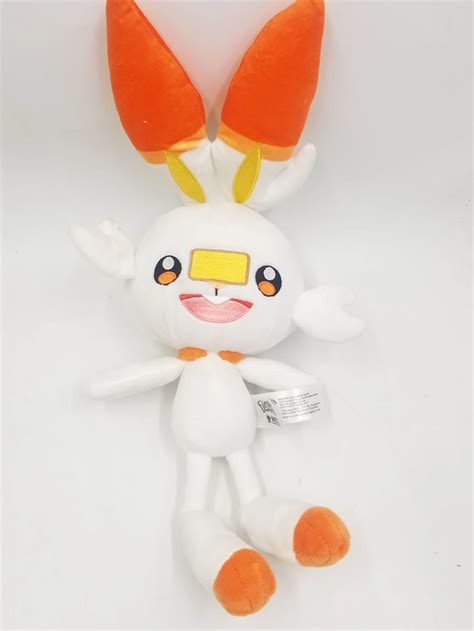 Pokemon Scorbunny Plush Doll Sword Shield Stuffed Toy 27cm Gift