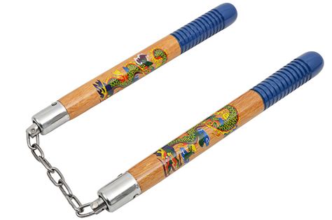 Nunchaku Dragon Wood And Chain Arc121 Dojo Master Dragonsportseu