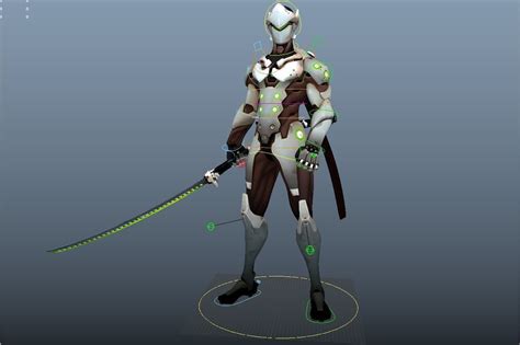 Overwatch Genji Maya Rig 3d Model Rigged Cgtrader