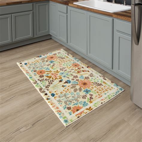 Mohawk Home Summer Floral Precision Printed Kitchen Rug, Multi, 2' 6" X 4' 2" - Walmart.com ...