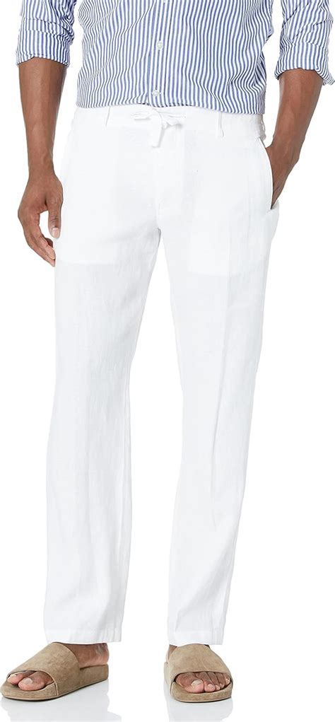 Perry Ellis Mens Drawstring Linen Pant Amazonca Clothing Shoes And Accessories