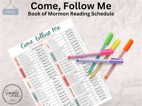 Come Follow Me Book Of Mormon Reading Schedule Come Follow Me 2024 Come