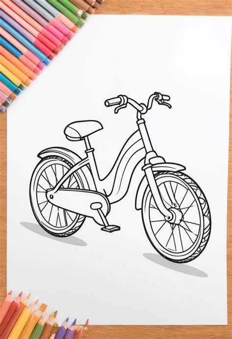 Bike Coloring Pages Printable Color My Pages