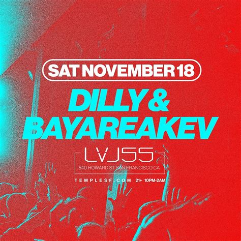 Dilly BayAreaKev LVL 55 Tickets At Temple Nightclub In SF By Temple