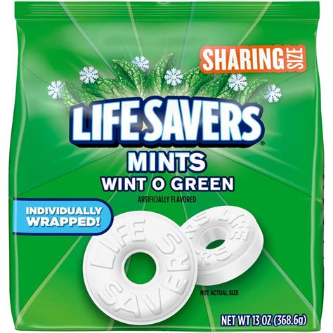 Life Savers Wint O Green Wintergreen Hard Candy Sharing Size Pack 13