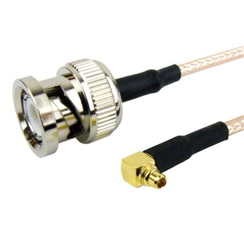 Bnc Male To Ra Mmcx Plug Cable Rg Coax In Inch