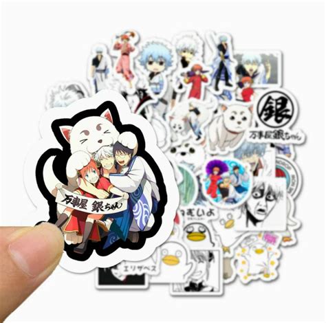 Gintama Stickers Anime Manga Stickers Laptop Stickers Etsy