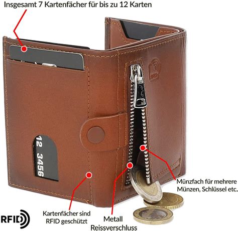 Hotdeals SOLO PELLE Leder Slim Wallet Riva mit Münzfach 12 Karten