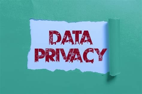 Text Caption Presenting Data Privacy Concept Meaning Internet Security