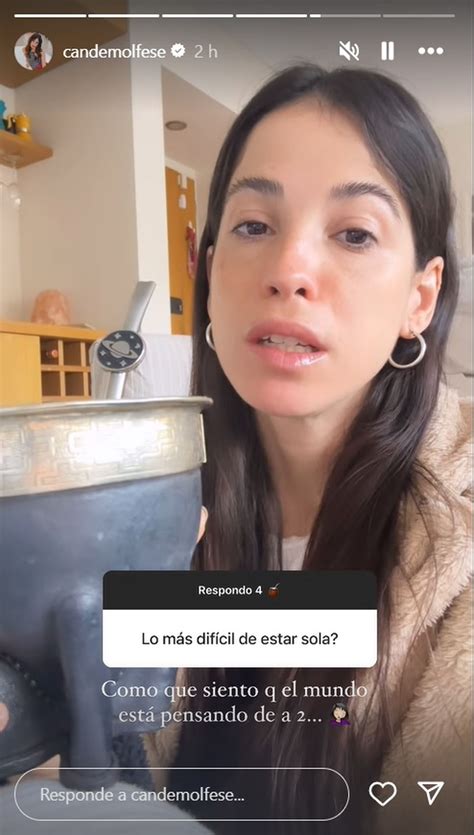 Cande Molfese expuso qué es lo más difícil tras su separación de Gastón