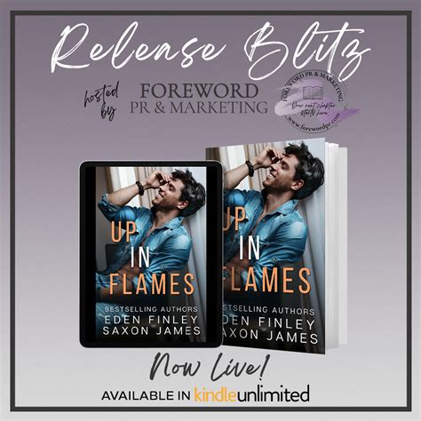 Release Blitz Up In Flames By Eden Finley Saxon James Mirrigold