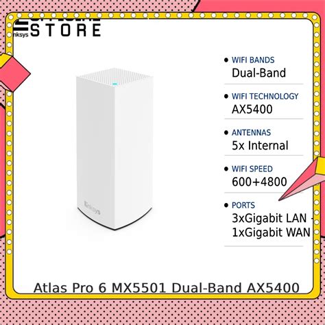 Jual Linksys Atlas Pro Mx Dual Band Ax Mesh Wifi Router