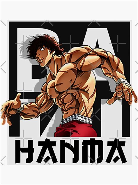 "Hanma Baki Fight Yujiro Hanma Manga Gift" Sticker by JortHussein | Redbubble