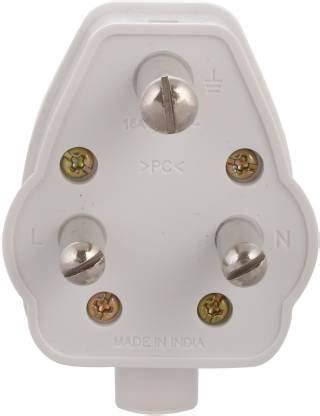 Anchor By Panasonic Polycarbonate 3 Pin Plug Top 6A White Copy