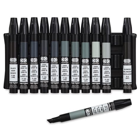 chartpak ad markers cool grays set   walmartcom