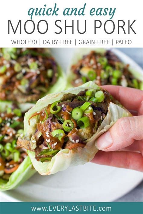 Healthy Moo Shu Pork Lettuce Cups Easy Minute Recipe