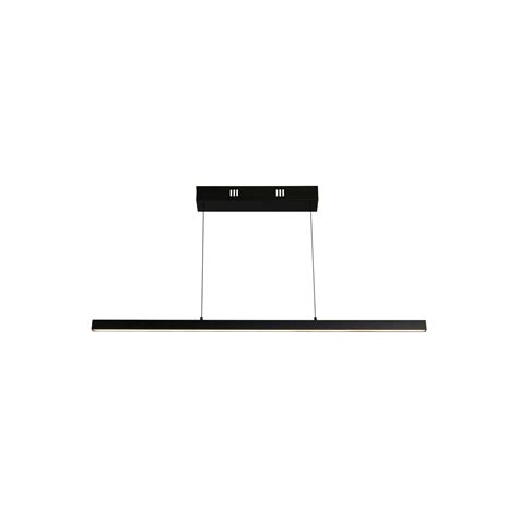 Suspension Led Layla Linear Noir Hauteur R Glable Cct Luminaire Fr