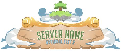 skyblock minecraft server logo template woodpunchs graphics shop