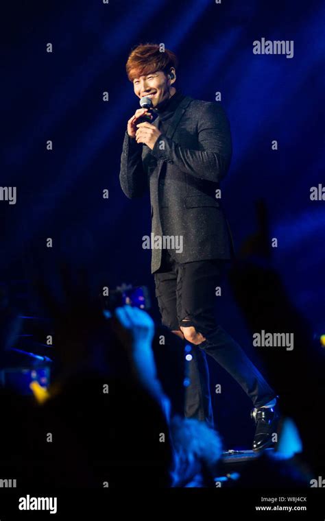 South Korean Singer Kim Jong Kook Performs During The Nanjing Leg Of