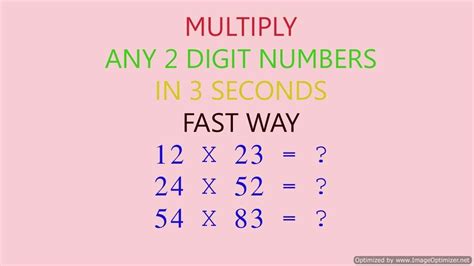 Mental Maths Tricks To Multiply Any 2 Digit Numbers In 3 Seconds YouTube