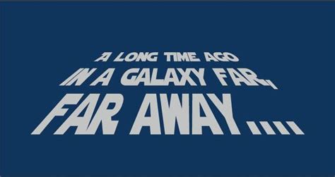 A Long Time Ago In A Glaxay Far Far Away Slanted Vinyl Wall Decal