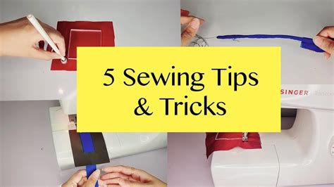 5 Sewing Tips And Tricks Sewing Technique For Beginners Youtube